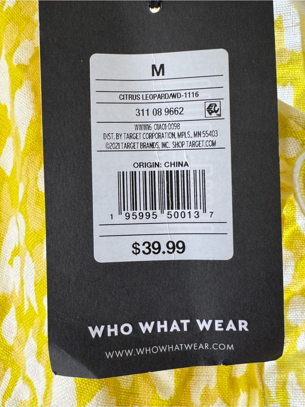 Who What Wear Yellow and White Printed Short-Sleeve Maxi Dress - Picture 4 of 9